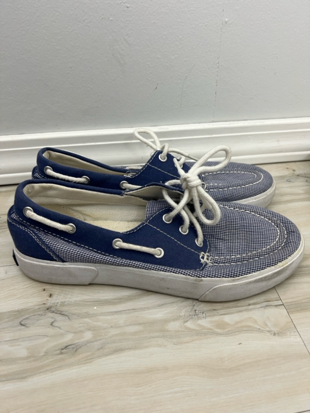 Polo Ralph Lauren Lilia Mini Gingham Canvas Boat Shoes